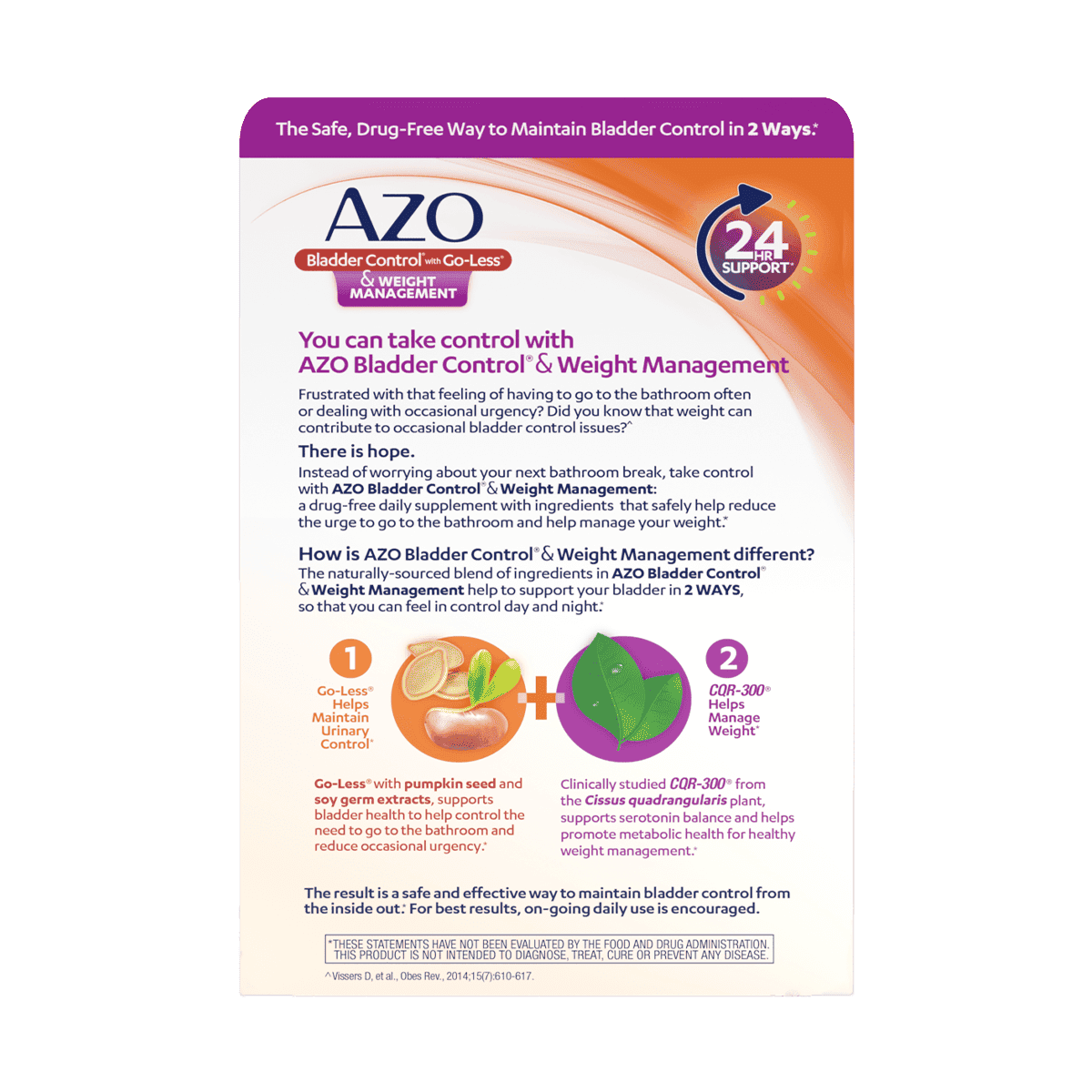 AZO® Bladder Control & Weight Management Capsules