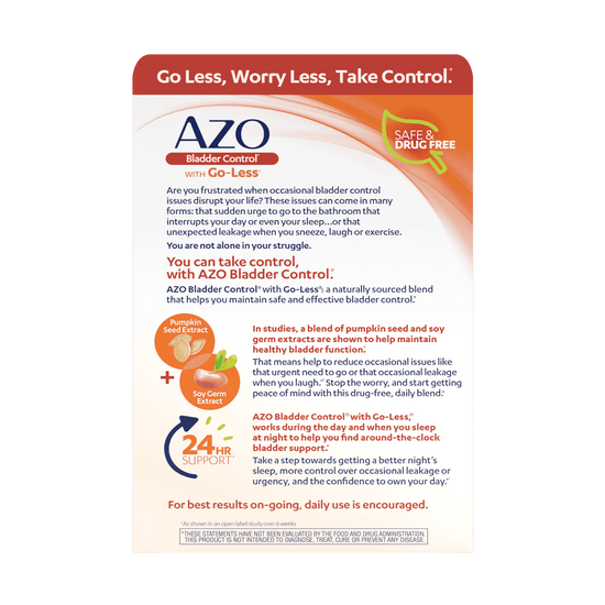 AZO Bladder Control With GoLess Order Bladder Control With GoLess