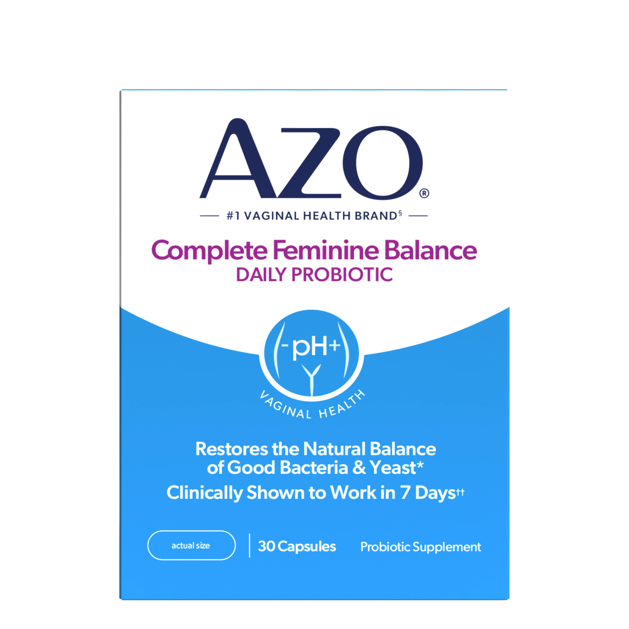 AZO® Complete Feminine Balance Daily Probiotic Capsules