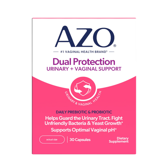 AZO<sup>®</sup> Dual Protection Urinary + Vaginal Support Capsules