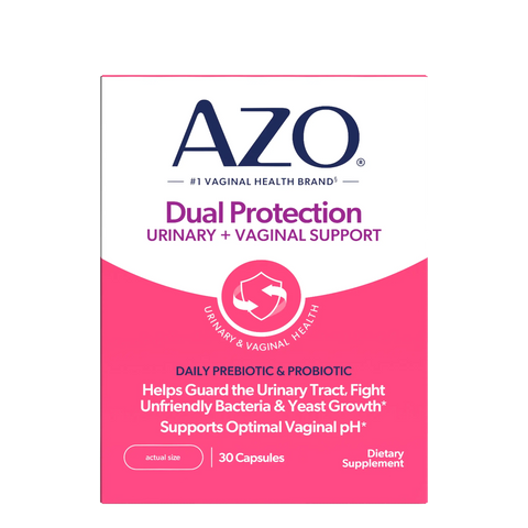 AZO<sup>®</sup> Dual Protection Urinary + Vaginal Support Capsules