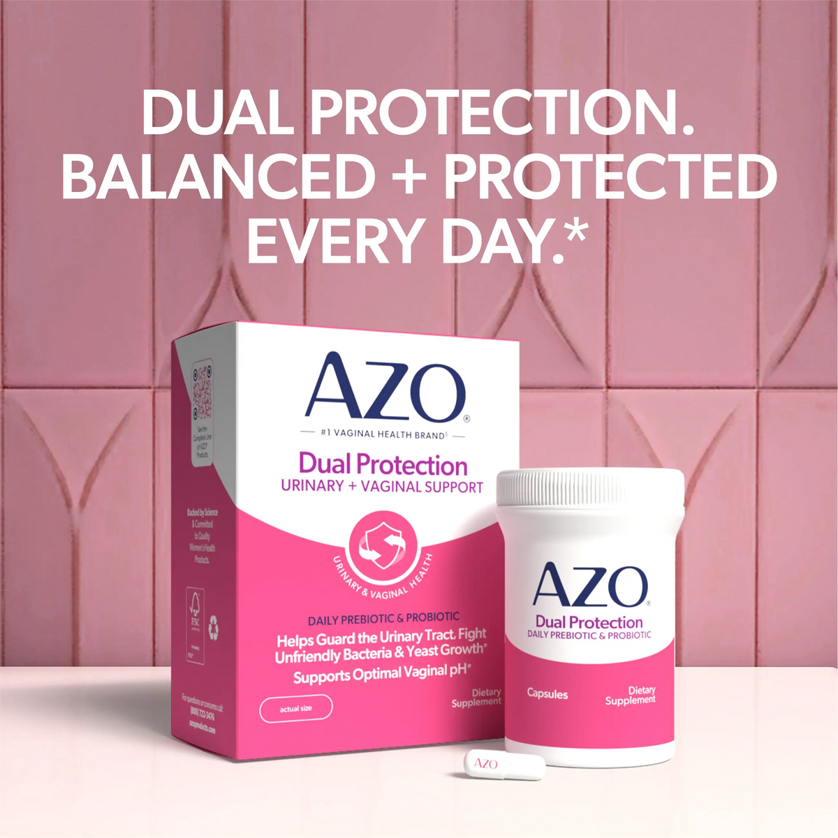 Dual Protection AZO Urinary & Vaginal Support Bundle | Order Probiotics & Prebiotics ...