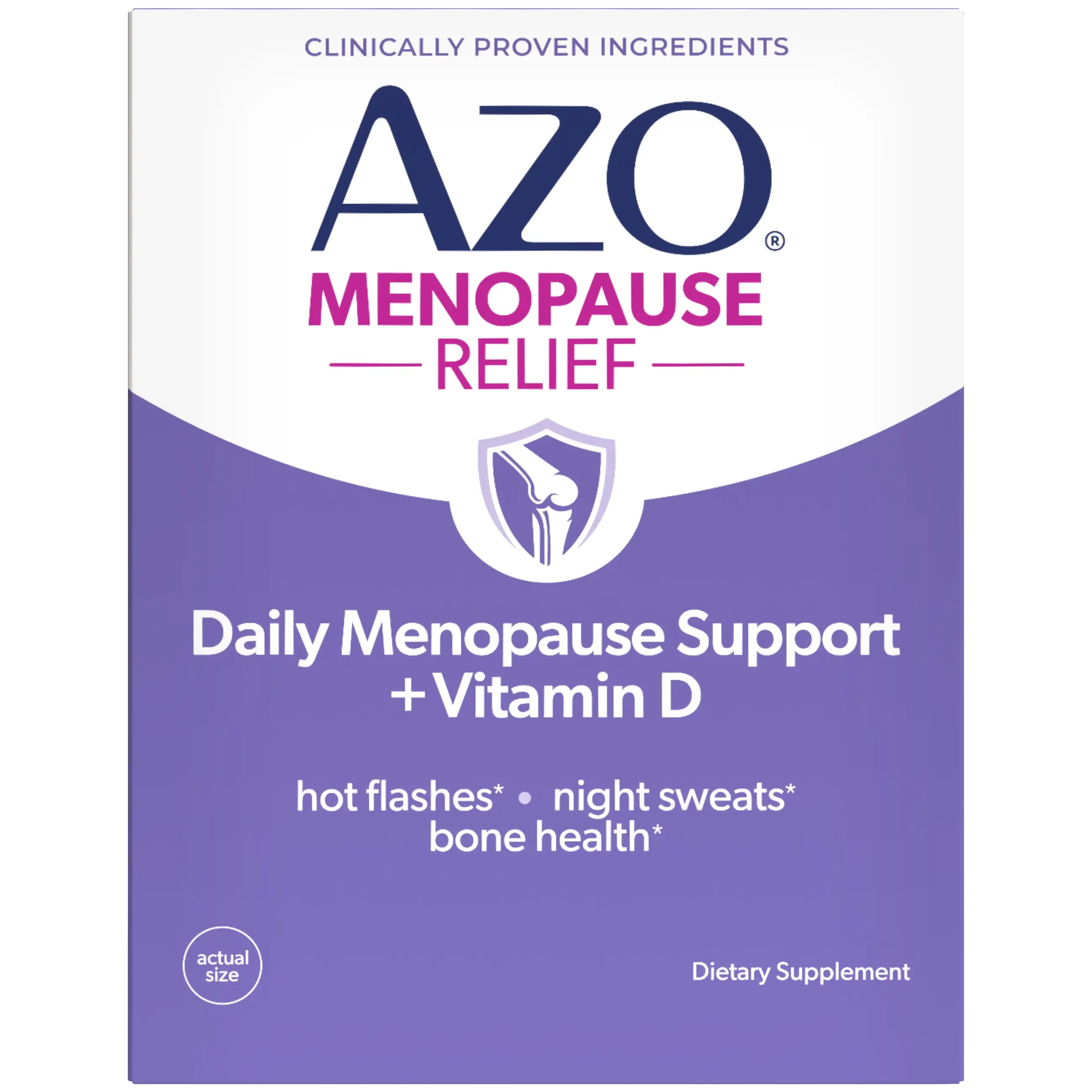 AZO® Daily Menopause Support + Vitamin D Tablets
