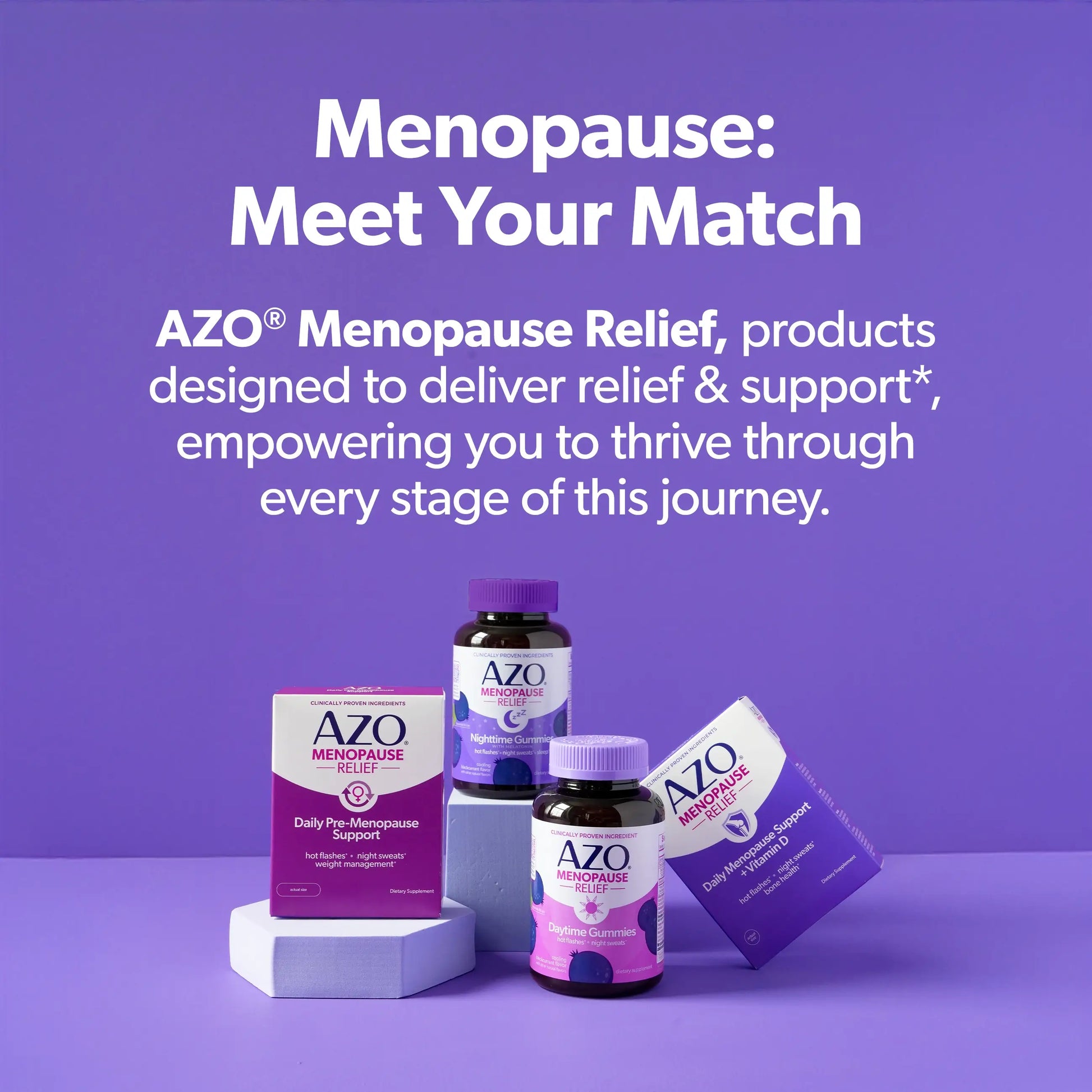 AZO® Daily Menopause Support + Vitamin D Tablets | Buy Supplements AZO® Daily Menopause Support + Vitamin D Tablets | Buy Supplements