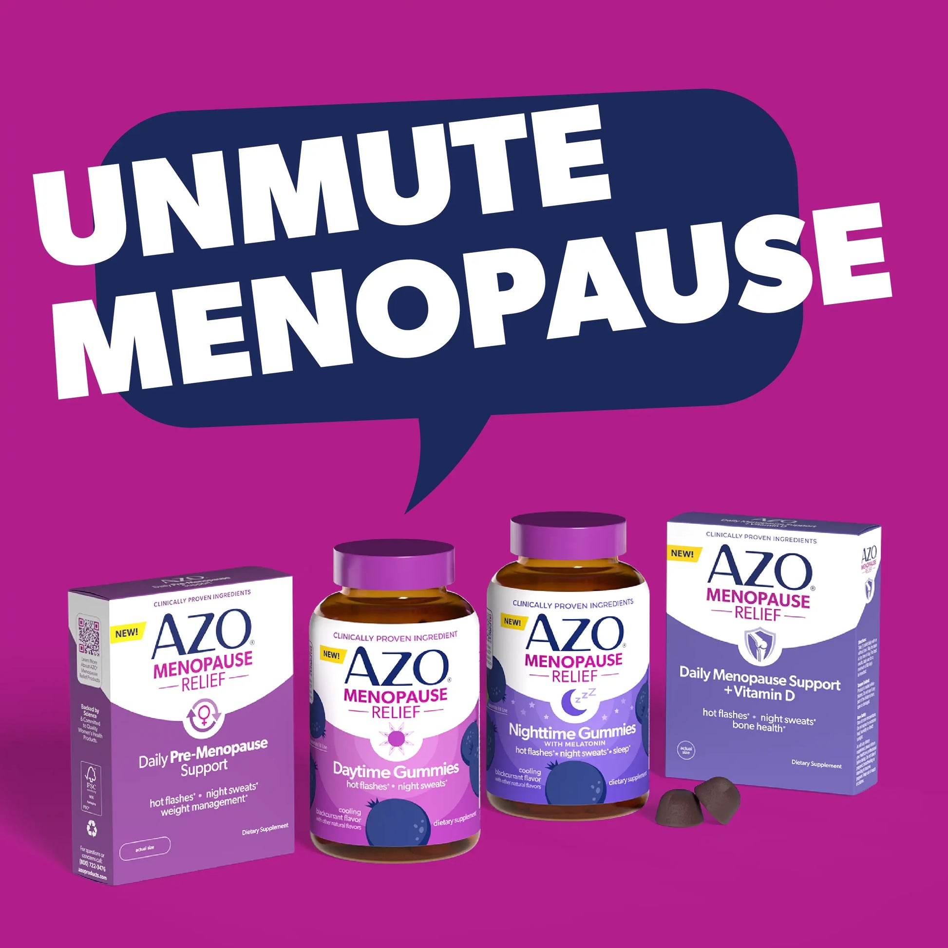 AZO® Daily Menopause Support + Vitamin D Tablets | Buy Supplements for ...