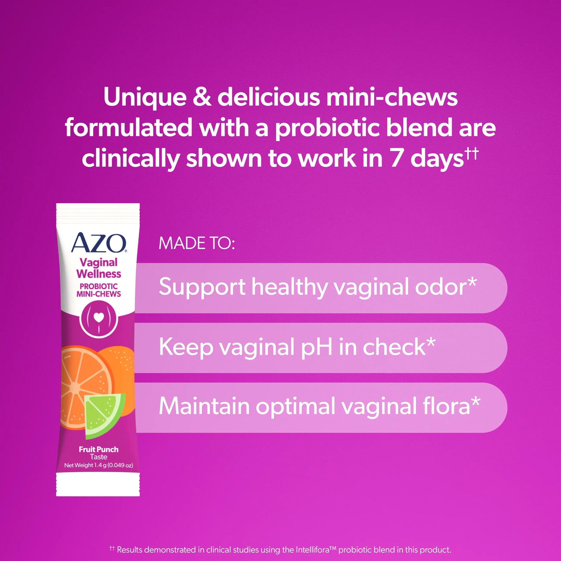 AZO® Vaginal Probiotic Mini-Chews Packets AZO® Vaginal Probiotic Mini-Chews Packets
