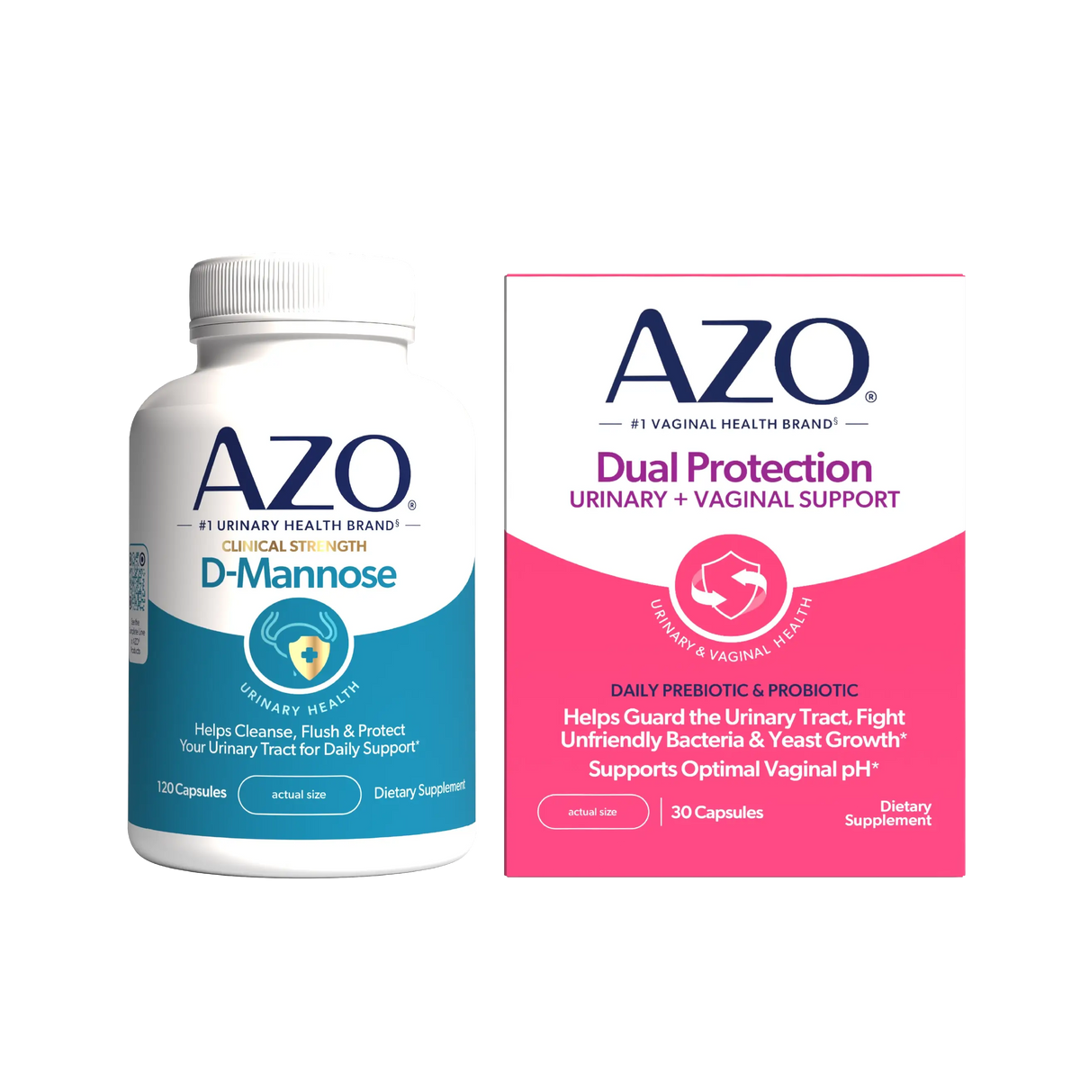 Dual Protection AZO Urinary & Vaginal Support Bundle | Order Probiotics & Prebiotics ...