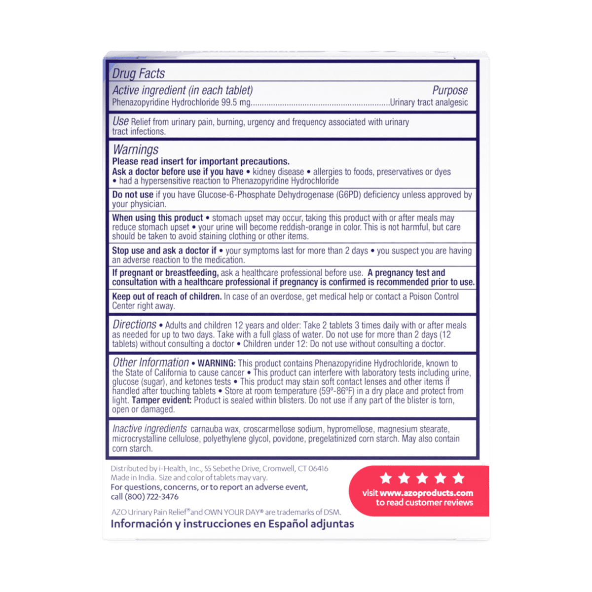 AZO Maximum Strength Urinary Pain Relief | Shop Urinary Pain