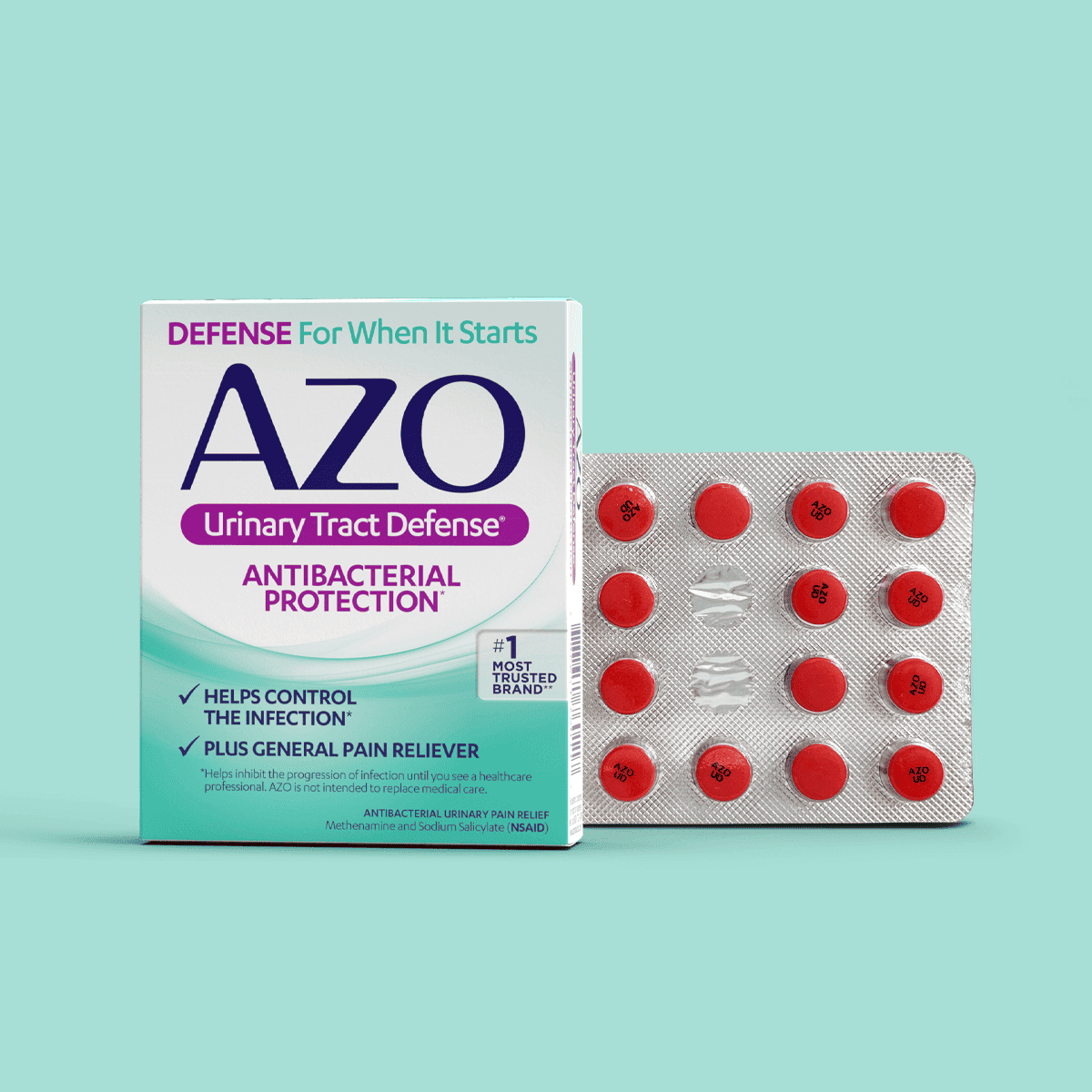 AZO Urinary Tract Defense Tablets  Buy Antibacterial and Pain Relief  Tablets for UTIs - AZO