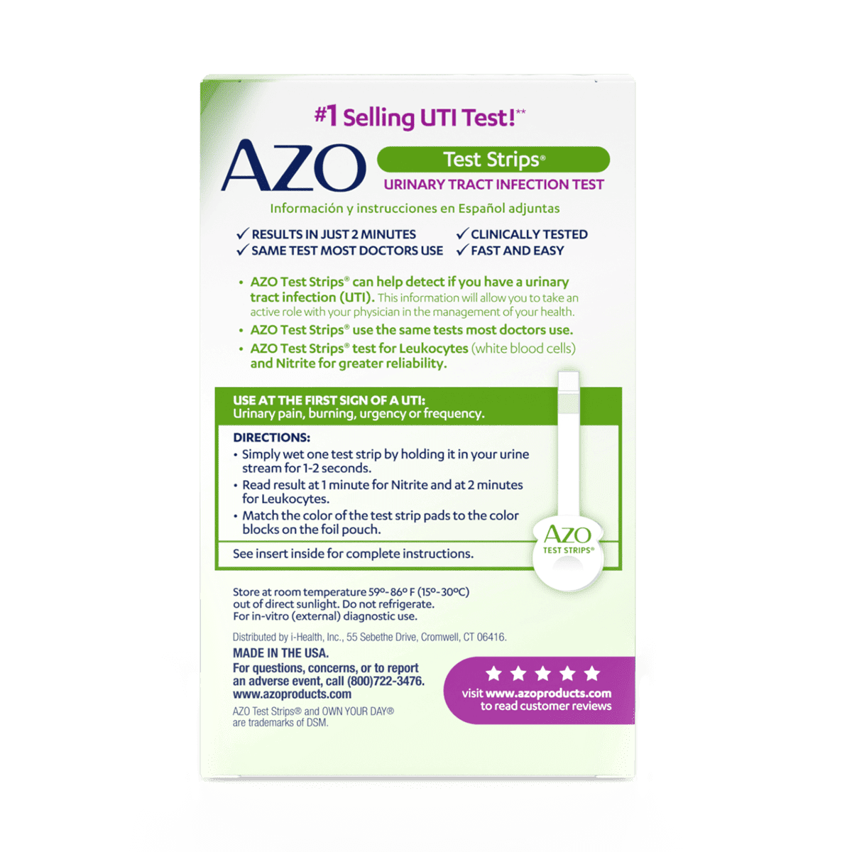 AZO® UTI Test Strips