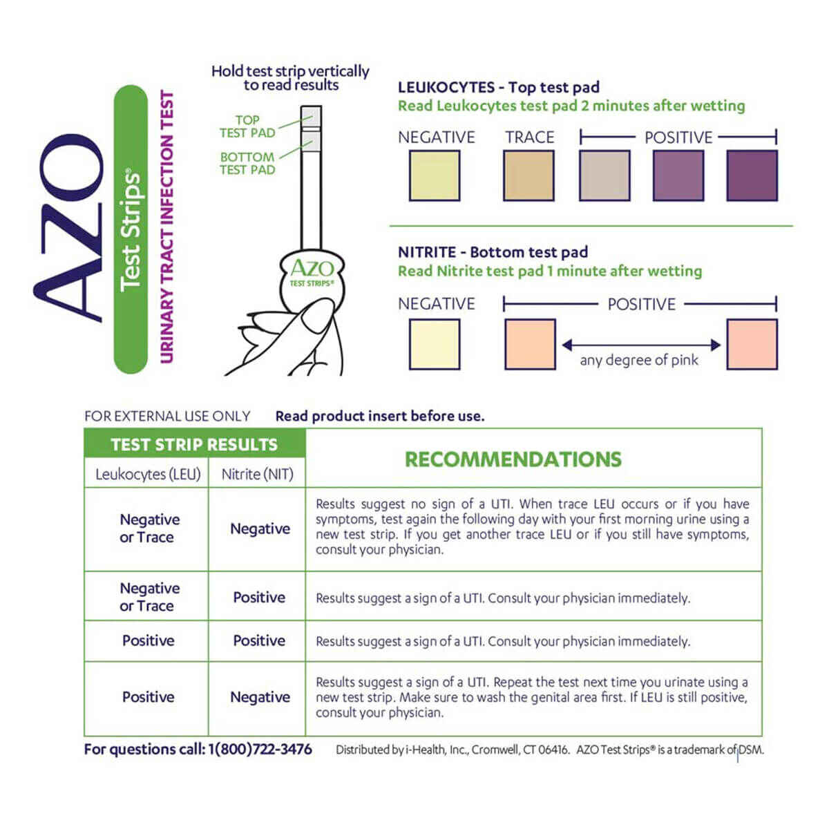 AZO UTI Test Strips | Order Urinary Tract Infection Test Strips - AZO